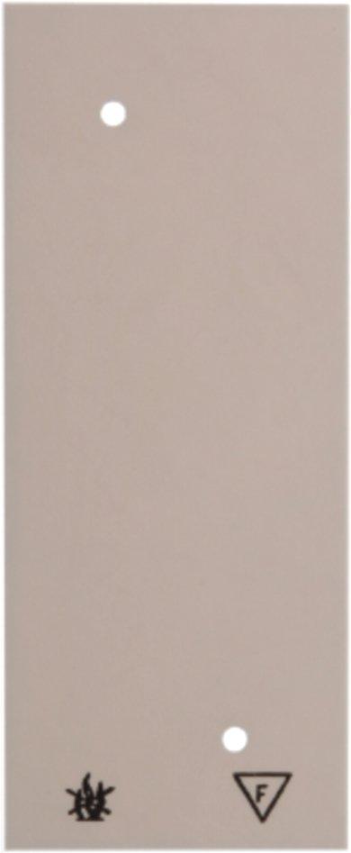 Selbstverlöschende Bodenplatte für Aufputz-Rahmen 3fach 49 x 149 mm weiß
