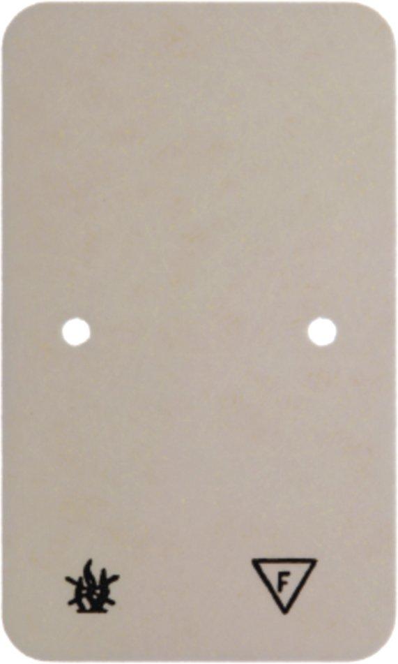 Selbstverlöschende Bodenplatte für Aufputz-Rahmen 2fach 61 x 120 mm weiß