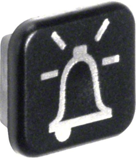Linse mit Aufdruck Symbol Klingel 10er-Set W.1 IP55 grau