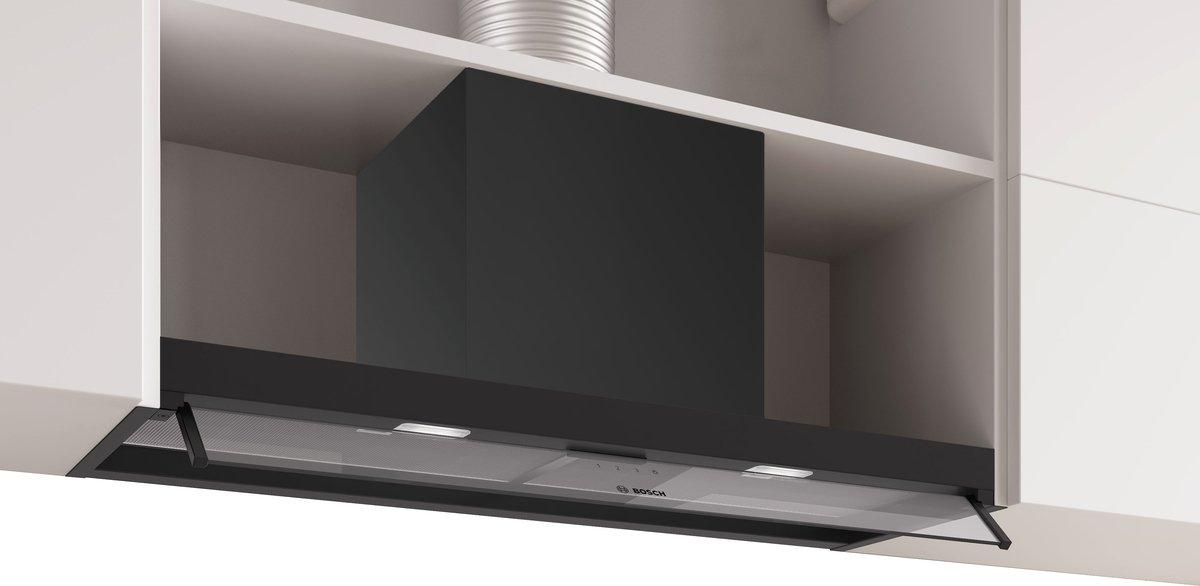 Integrierte Designhaube Serie 4 90 cm mattschwarz