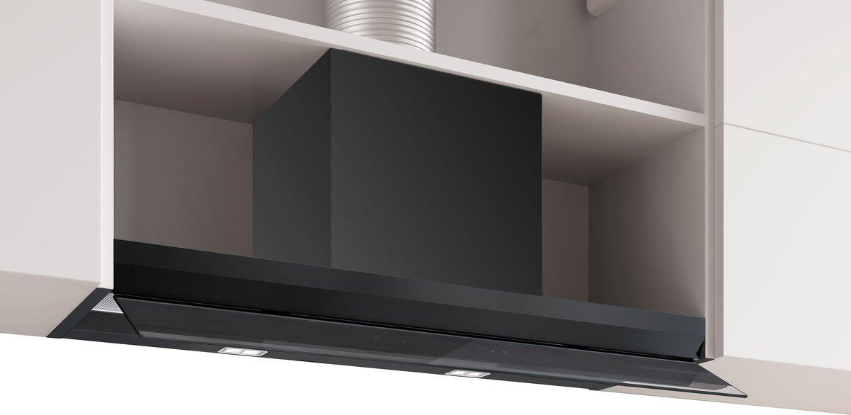 Integrierte Designhaube Serie 6 90 cm mattschwarz