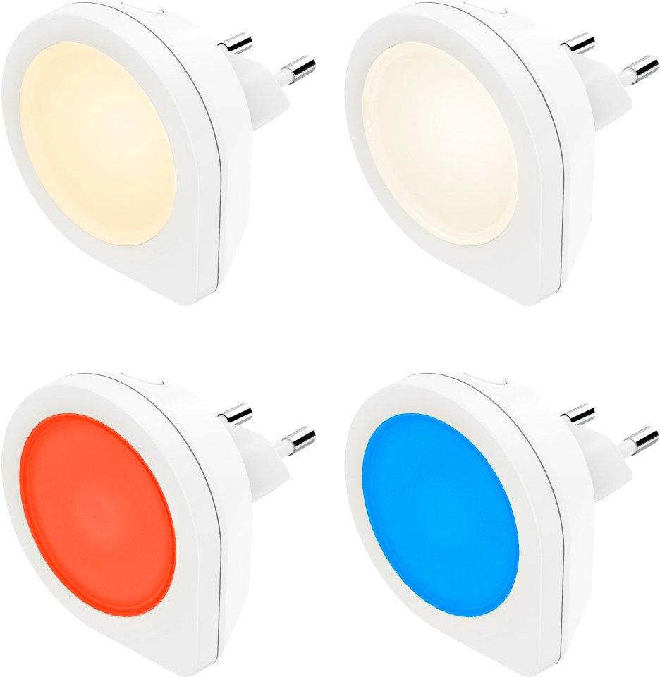 LED-Nachtlicht Basic für Steckdose 4 Lichtfarben 16 Stück im Display