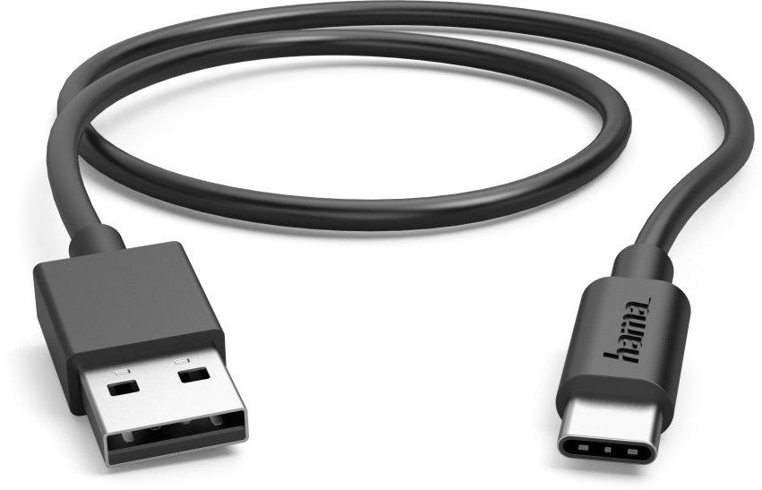Ladekabel USB-A - USB-C 0,5 m Schwarz