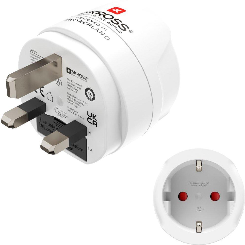 Reiseadapter Typ G 3-polig für England Commonwealth und UK