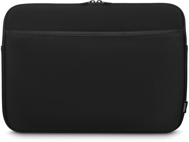 Laptop-Sleeve Neoprene mit Vorderfach 36 - 40 cm (14,1-15,6) Schwarz