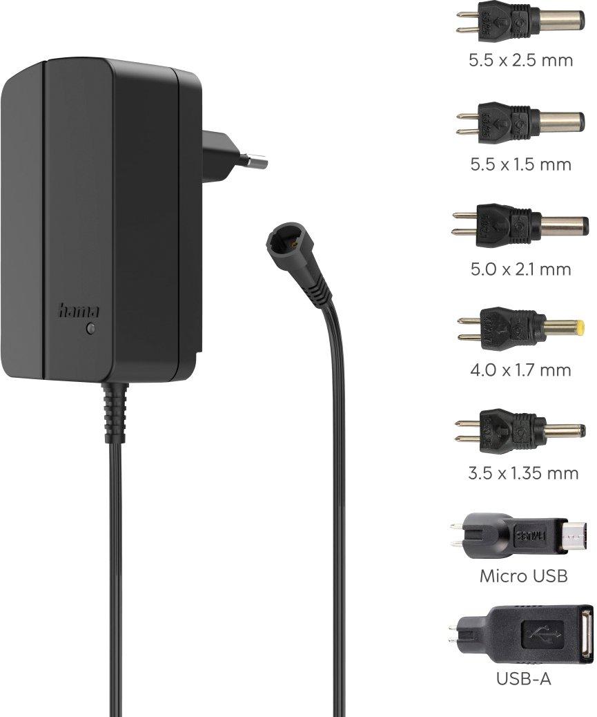 Schaltnetzteil universal einstellbar 1500mA 18W max. 12V 7 Adapter