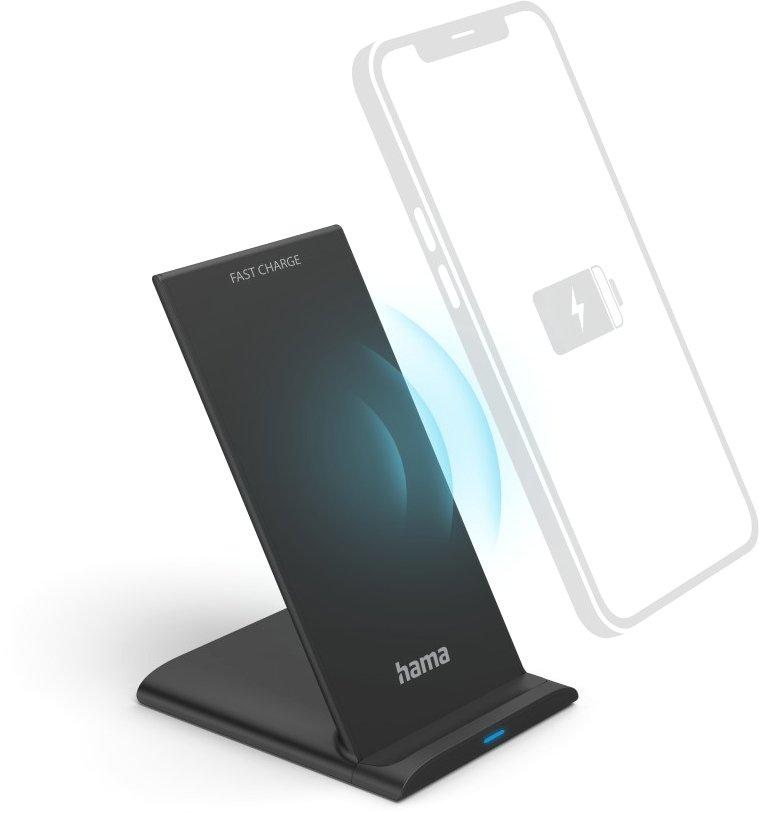 Wireless Charger QI-FC10S 10 W kabelloses Smartphone-Ladepad Schwarz