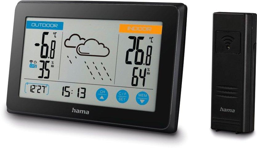 Wetterstation Touch Schwarz