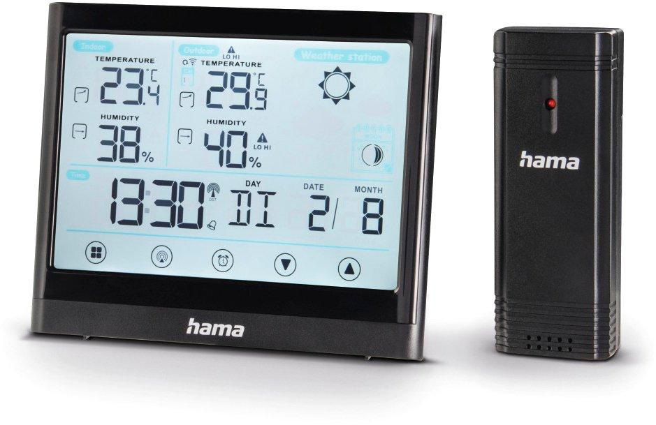 Wetterstation Full Touch Schwarz