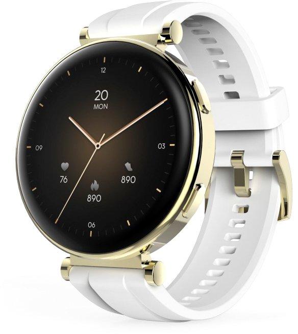 Smartwatch 7000 AMOLED 43 mm Telefonfunktion wasserdicht rund Gold