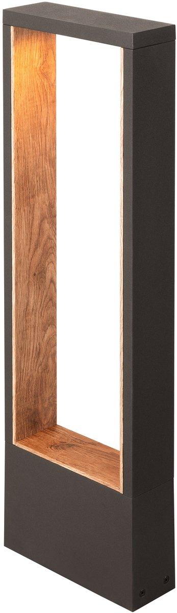 FLATT II 62 Stehleuchte 2700K IP65 quadratisch anthrazit / braun