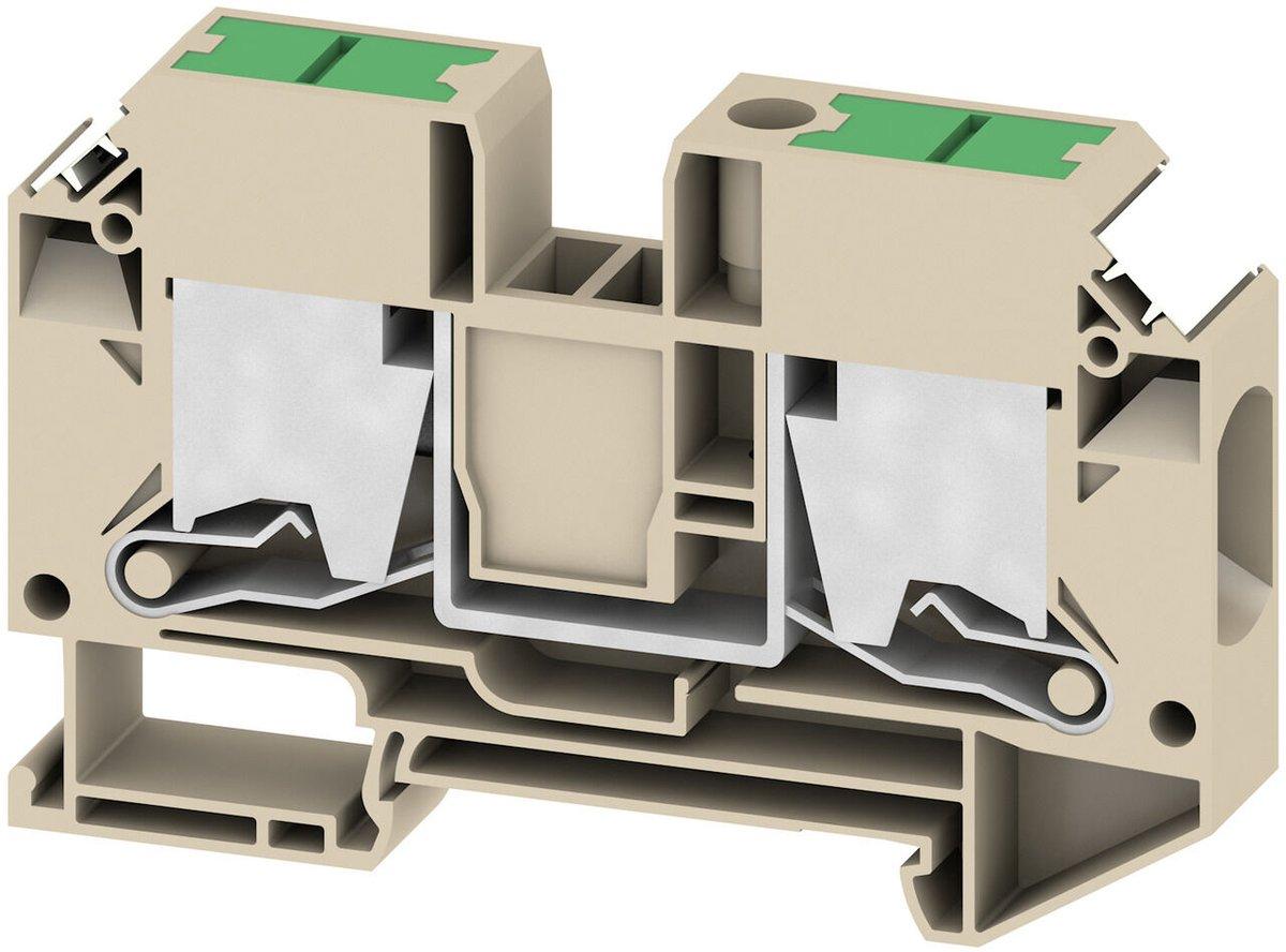 Durchgangs-Reihenklemme SNAP IN dunkelbeige 16 mm² 76 A 1000 V