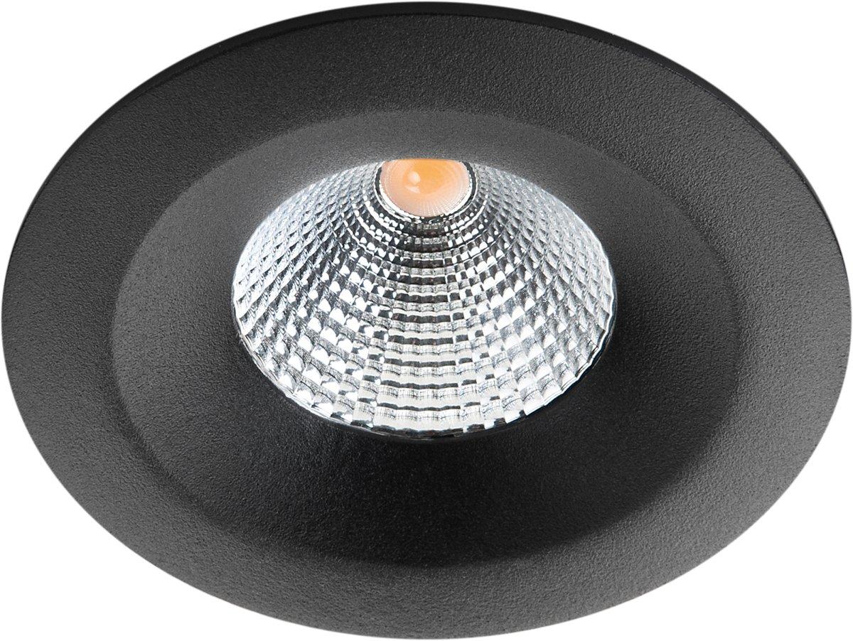 Einbauspot BARDO schwarz 8W LED 500lm 3000K Ra>95 IP65 IsoSafe BBC RT2012
