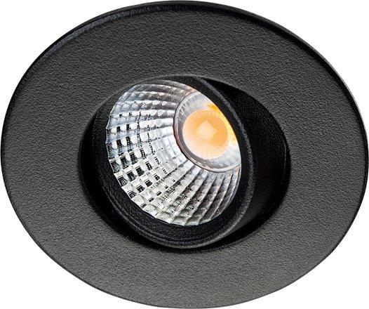 Einbauspot Nano Tilt In/Out schwarz 4W 240lm 3000K 36° IP65 Treiber sep.