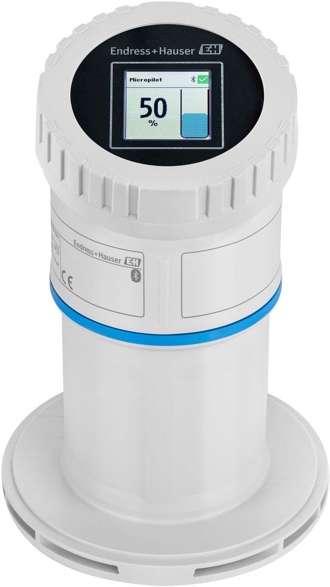 Radar‑Füllstandsensor G1-1/2 PVDF 4–20mA 10m LED+BT G1 PBT/PC +ÜFS-Hülse