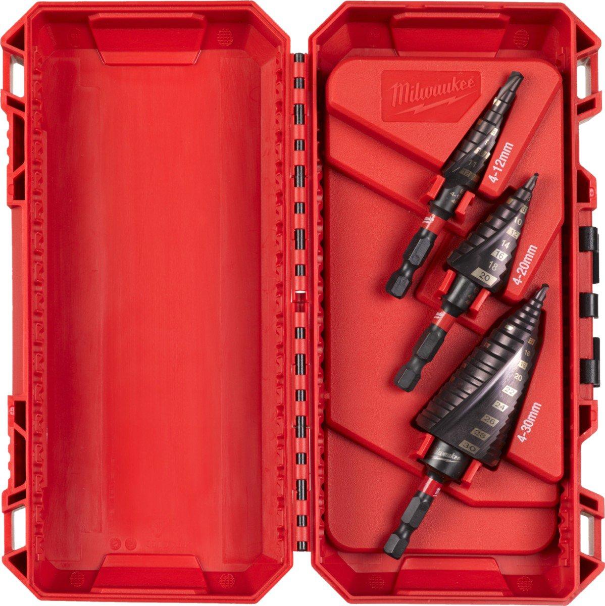 SHOCKWAVE schlagfeste Stufenbohrer-Set 3-tlg.