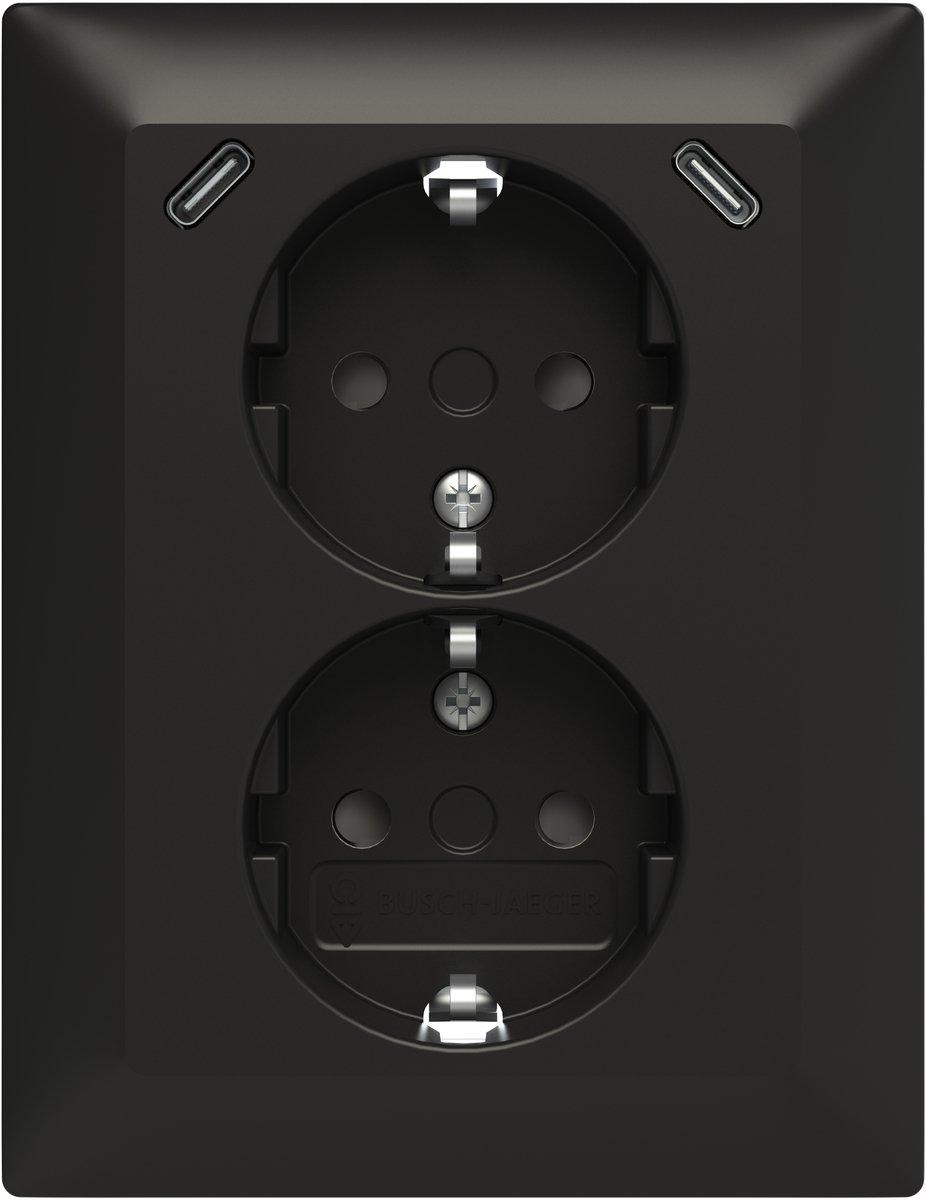 SCHUKO USB-Doppelsteckdose Safety+ mit 2x USB C