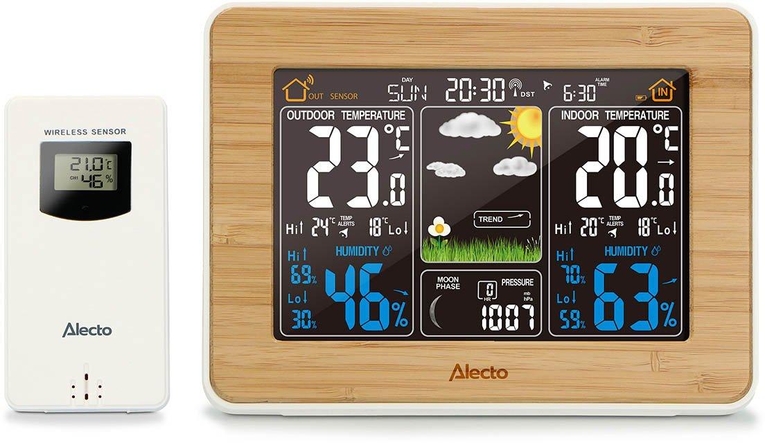Wetterstation mit Funksensor Bamboo