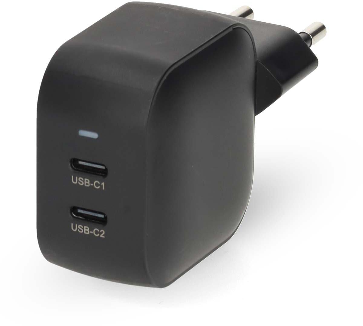 Netzladegerät 3 A 35 W 2x USB-C schwarz