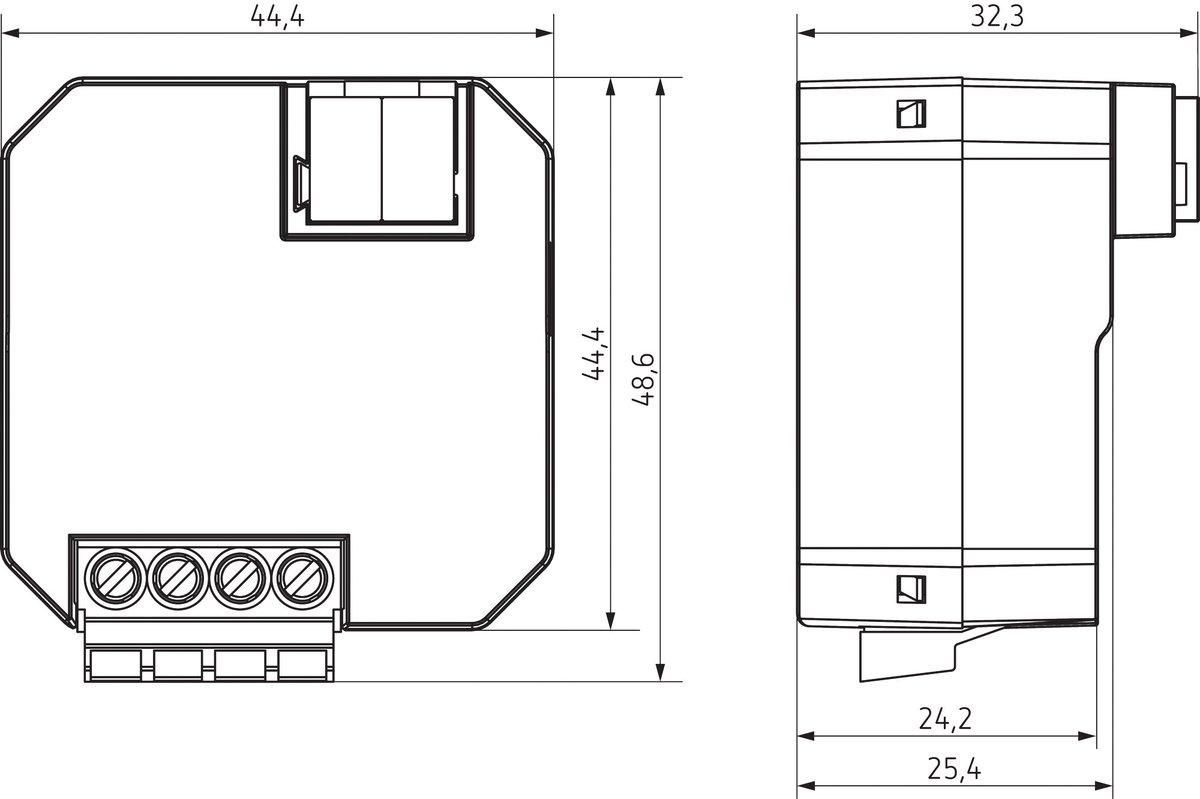 1-fach Heizungsaktor LUXORliving Unterputz Smart Home