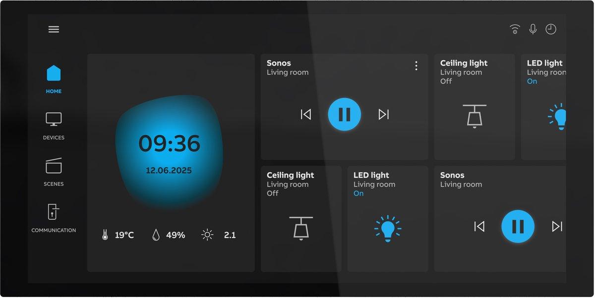 KNX IQ TOUCH 7" SCHWARZ