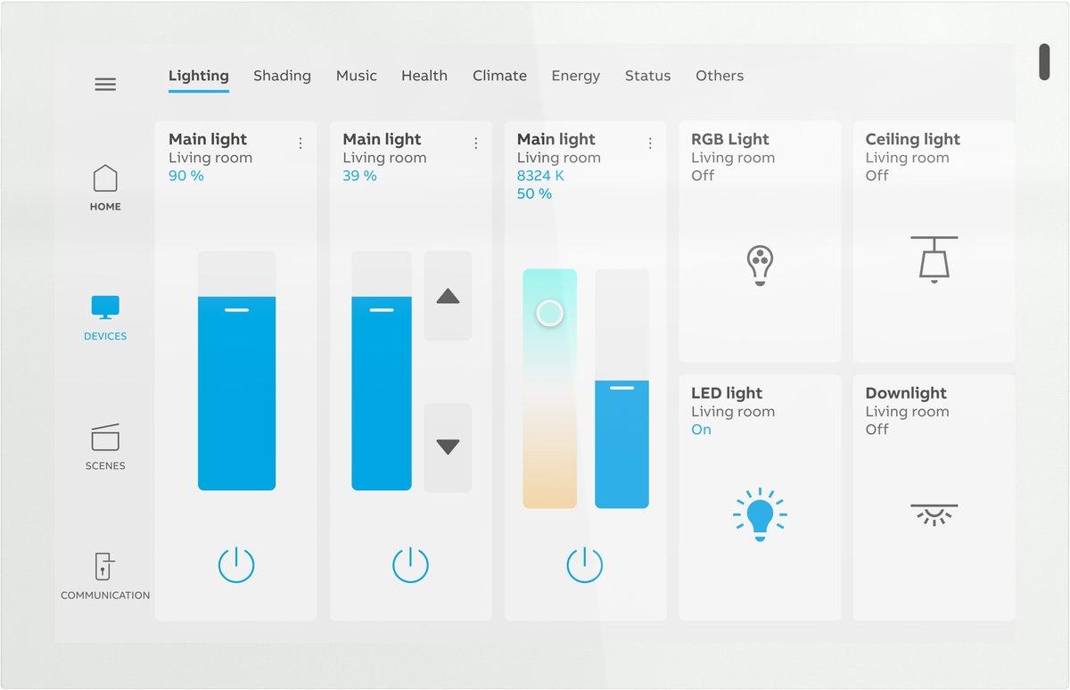 KNX IQ TOUCH 10" WEIß