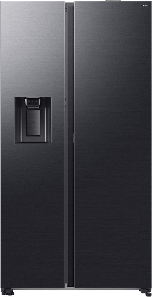 Kühl-Gefrierkombination Side-by-Side 634 Liter Eiswürfelspender schwarz