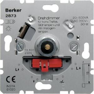 Drehdimmer NV mit Softrastung Hauselektronik 20-500 W