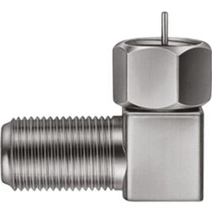 F-Adapter gewinkelt Buchse - Stecker