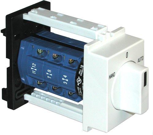 Umschalter mit 0-Stellung 1polig 60° 45mm-Schnappbefestigung