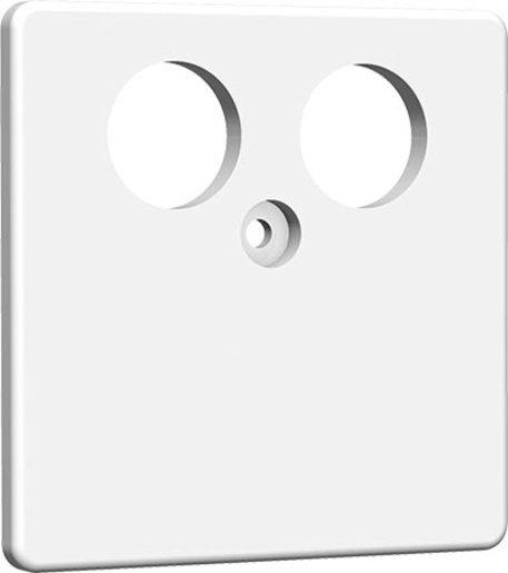 Zentralplatte für TV 50x50mm reinweiss