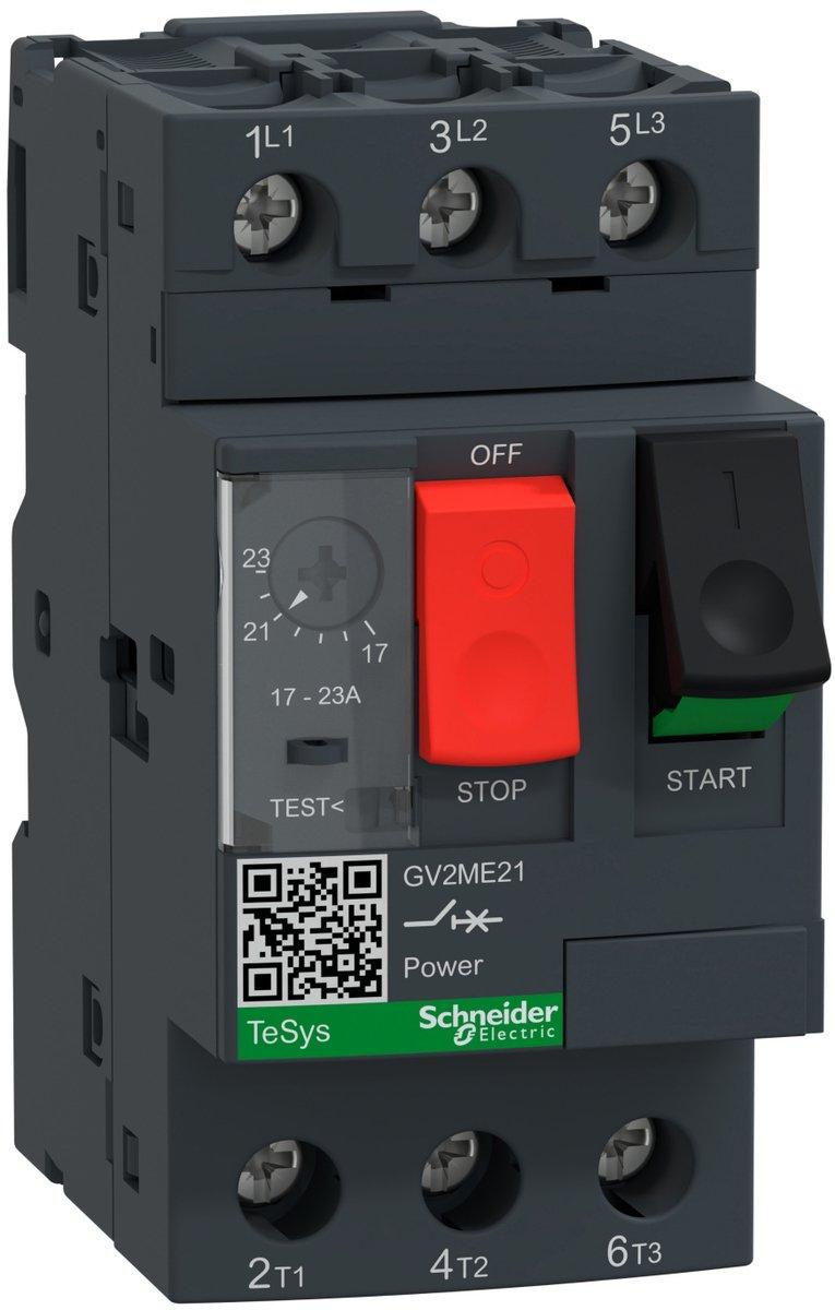 Leistungsschalter für Motorschutz 17 00- 23 00A GV2-ME21