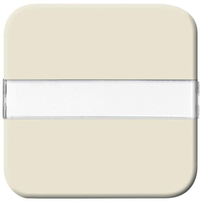 Wippe für Aus Wechsel Kreuz Taster mit Beschriftungsfeld cremeweiß