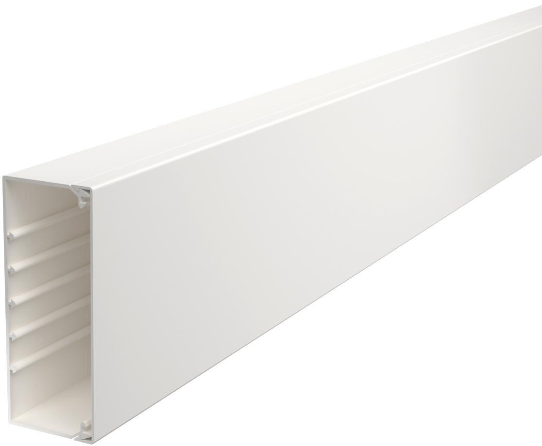 Leitungsführungskanal mit Bodenlochung 60x150 mm reinweiß