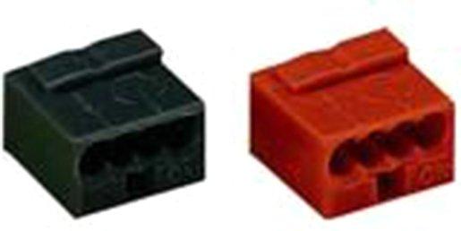 MICRO-Verbindungsdosenklemme 4-Leiter-Klemme 4-polig rot