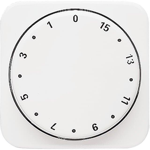 Zentralscheibe Drehknopf Zeitschaltuhr Aufdruck 1-15 alpinweiß - Reflex SI