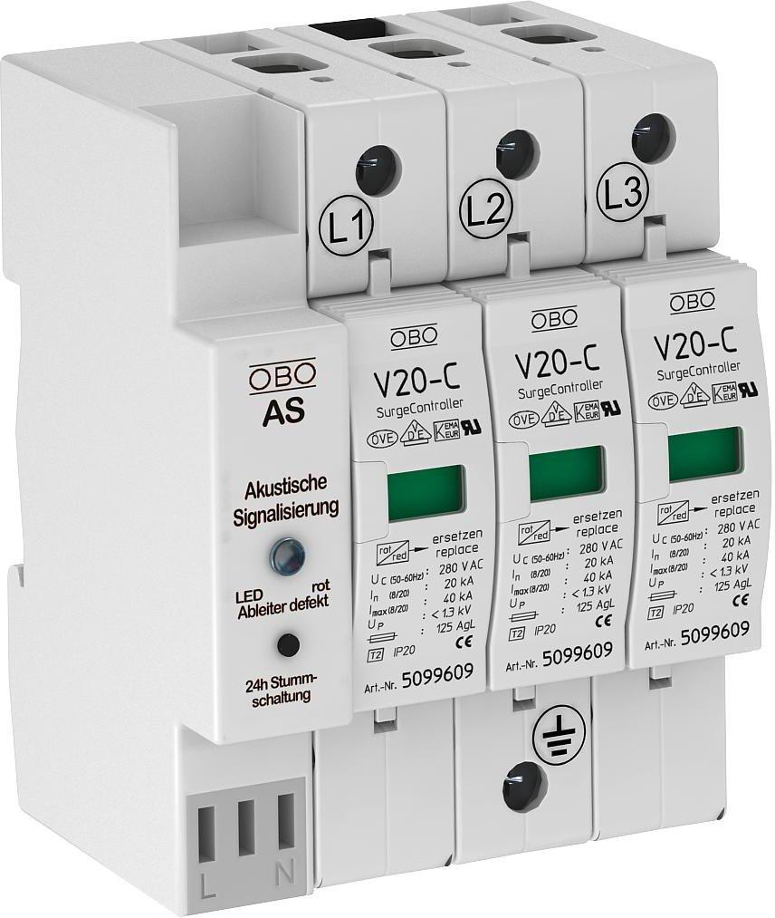 SurgeController V20 mit Akustiksignalisierung 280V