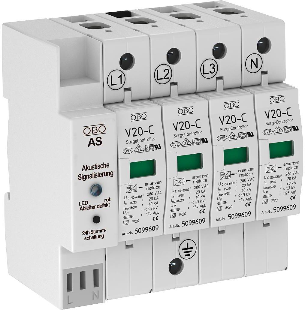 SurgeController V20 mit Akustiksignalisierung 280V