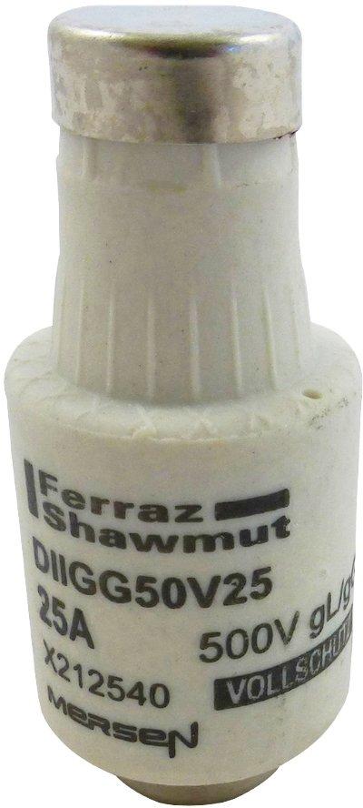 DIAZED Sicherung DII 500VAC/500VDC 25A gG gelb