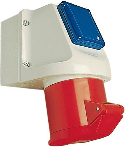 CEE Kombi - Wandsteckdose 5x16 A und SCHUKO - Steckdose