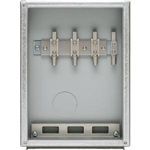 Zähler-Komplettschrank - Einbau Kabelüberführungskasten mit Vorzählerklemmenblock VB100-50/50-A - 190001