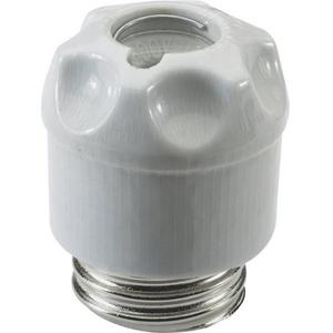 DIAZED Schraubkappe DII E27 25A 500VAC/500VDC aus Porzellan mit Prüfloch