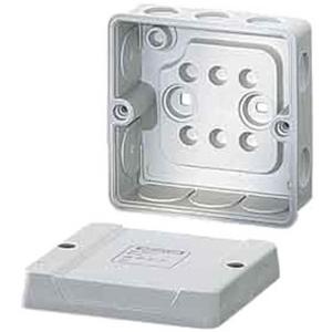 Abzweigdose DE 9320 (88x88x47) IP 55 ohne Klemme elast. Einfürungen